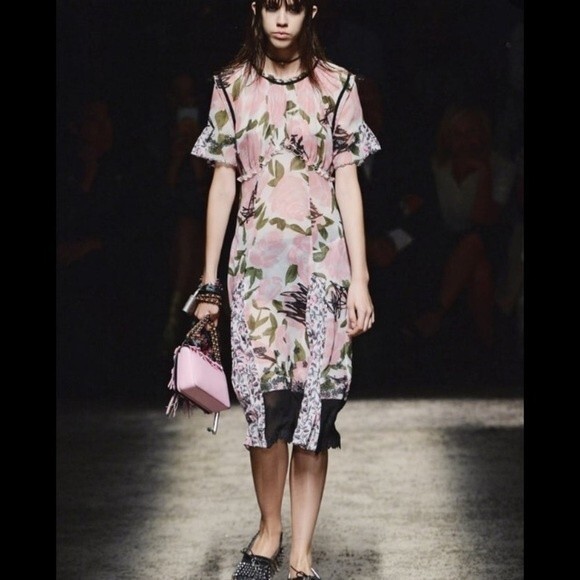 Coach Sheer Floral Midi Dress 4 2017 Collection - Picture 3 of 16